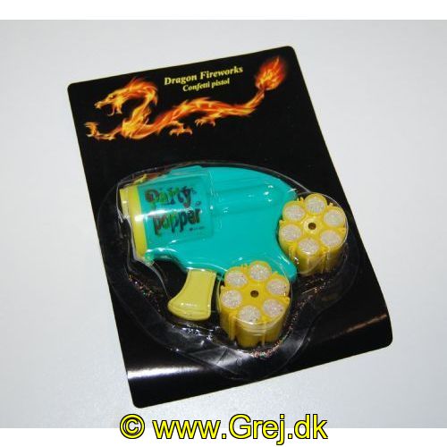 5710163060258 - Party Popper pistol med 2 * 6 skud med konfetti