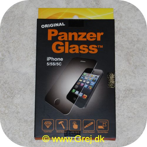 5711724010101 - Panzer glass til Iphone 5 - Rigtig stærkt skærmbeskyttelse fra PanzerGlass. Se youtube film <a href="http://www.youtube.com/watch?v=4AOJPZLa9u0" TARGET=Panzer> her </a>