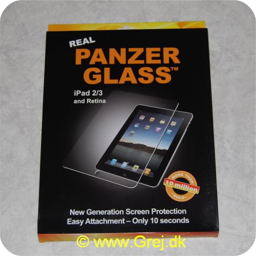 5711724010606 - Panzer glass til iPad 2/3 og Retina - Rigtig stærkt skærmbeskyttelse fra PanzerGlass. Se youtube film <a href="http://www.youtube.com/watch?v=4AOJPZLa9u0" TARGET=Panzer> her </a>