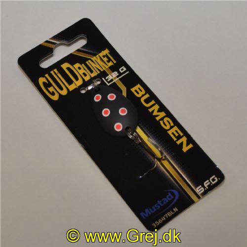 5740028800743 - GuldBlinket - 3,2 gram - Forside: Sort m/røde pletter -Bagside: Sort m/røde pletter - Farvenavn: Bumsen