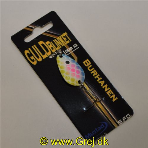 5740028800798 - GuldBlinket - 3,2 gram - Forside: Burregnbue - Bagside: Mørkegrøn - Farvenavn: Burhanen