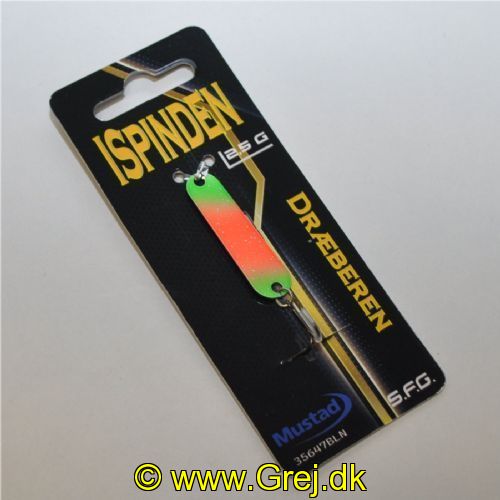 5740028801368 - ISpinden - 2,5 gram - Forside: Grøn/Rød/Grøn - Bagside: Sort m/glimmer - Farvenavn: Dræberen