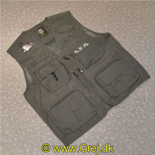 5740028801696 - Fiskevest fra Outdoor - Str. 4XL - Grøn