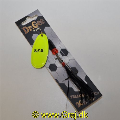 5744002943754 - S.F.G Dr.Gee Gedde spinner - Yellow Strike - Str. 6 - 20g