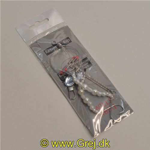 5744003780228 - Trendy Bundforfang til fladfisk og torsk - 2 kroge m/spinneblad og bum og hvide perler 