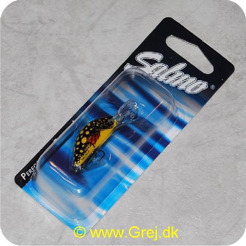 5907503896237 - Salmo - Hornet - Synkende - 3,5cm/2,6g - Arbejdsdybde: 1,5-2,0m - Sort/gul med gule pletter