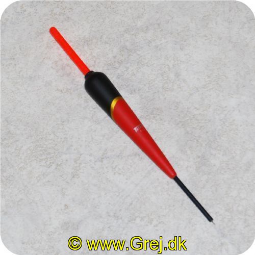 5TR0G - Penneflåd 5gr Rød/sort med top i gul eller rød 16.5cm 
Toppen kan skiftes ud med et knæklys