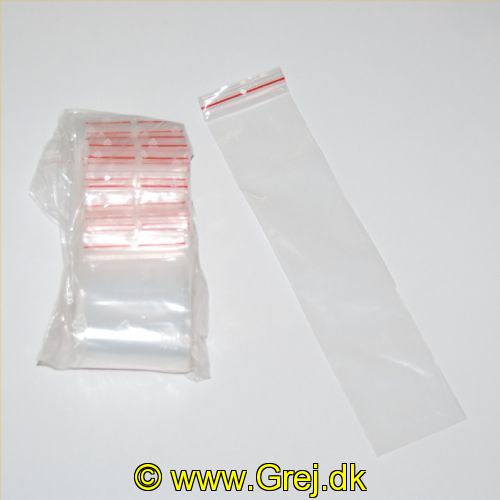 61106 - Lynlås poser - 100 stk. - Str.: 60*250mm - Godkendt til opbevaring af mad