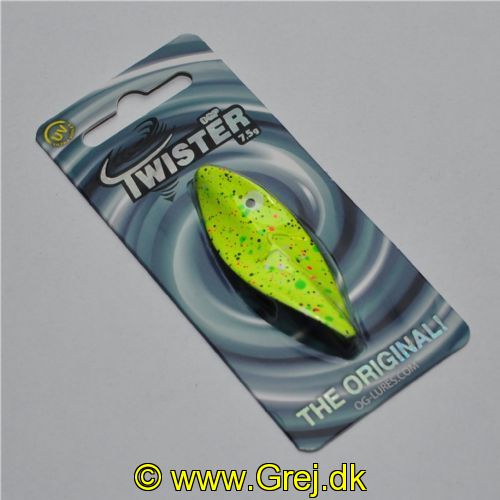 632016210939 - OGP - Twister - 7,5 gram - Black Yellow Splat - Nr.: OT-042