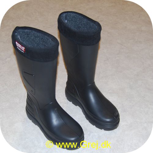 6416173022666 - Rapala Sportsmans Super Light Støvler str. 46 - Sort - Lang Model - Fremstillet i EVA materiale. der gør dem meget lette og varme - beskytter mod lave temperaturer ned til -30 grader - Indersokken kan vaskes ved 40 grader