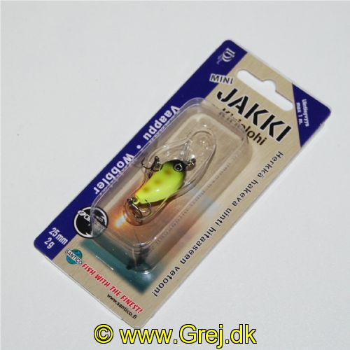 6430073671182 - JAKKI mini wobler - 2,5 cm - 2 gram - Gul spøgelsesfisk