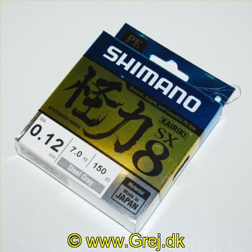 712649215577 - Shimano Kairiki SX8 0.12mm - Farve: Steel Gray - Brudstyrke:7 kg - 150 meter
<BR>
Dette er en glat og støjfri line som er virkelig god til UL fiskeriet.