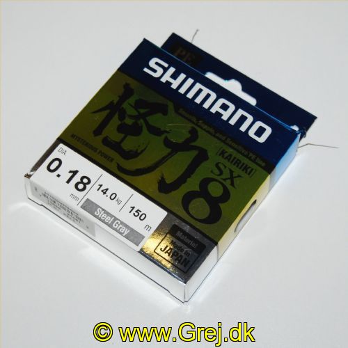 712649215812 - Shimano Kairiki SX8 0.18mm - Farve: Steel Gray - Brudstyrke:14 kg - 150 meter
<BR>
Dette er en glat og støjfri line som er virkelig god til UL fiskeriet.