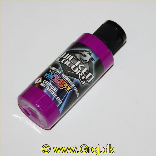 717893200201 - Airbrush Farve - 60 ml. - Farve: Fluorescent Purple(0020)