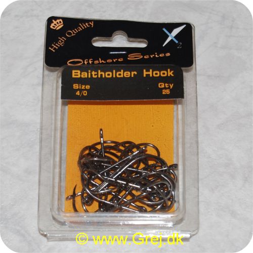 7283580050198 - Baitholder Hook - Enkeltkroge str. 4/0 - 25 stk - Modhager på krogskaftet