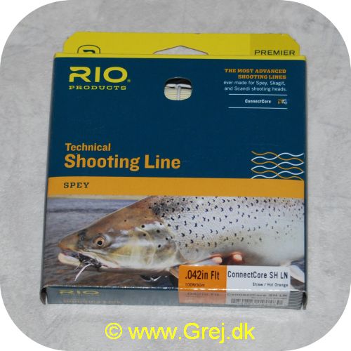 730884190480 - Rio Technical Shooting Line 30lb - Størrelse: 1.1mm/30lb - Fuld længde: 30.5 meter - Flydende - Straw/Hot Orange - Loop i begge ender - Den bedst coatede shooting line på markedet
