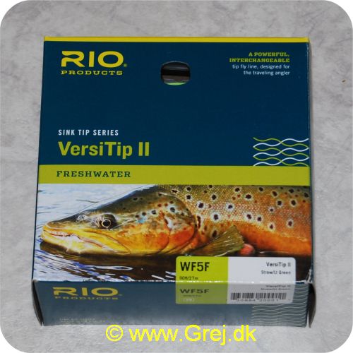 730884200011 - Rio VersiTip || WF5F - Tips F/I/S3/S6 - 10,7m - 12g - Farve: Straw/grøn - Linen til den rejsende lystfisker (4 liner i en) - Til enhåndsstang