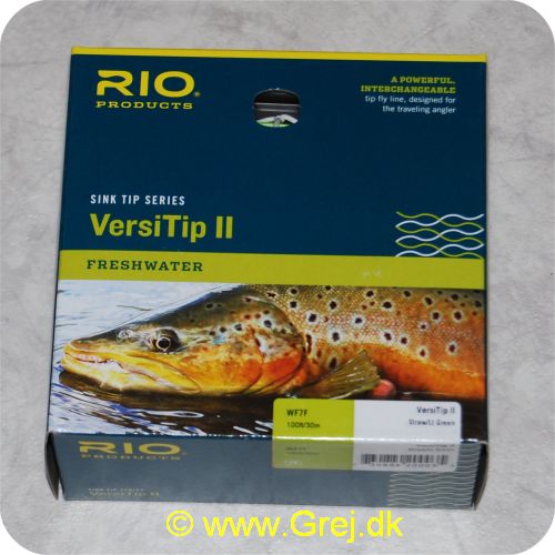 730884200035 - Rio VersiTip || WF7F - Tips F/I/S3/S8 - 10.7m - 15.6g - Farve: Straw/grøn - Linen til den rejsende lystfisker (4 liner i en) - Til enhåndsstang