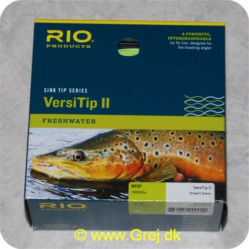730884200042 - Rio VersiTip || WF8F - Tips F/I/S3/S9 - 10.7m - 18.2g - Farve: Straw/grøn - Linen til den rejsende lystfisker (4 liner i en) - Til enhåndsstang