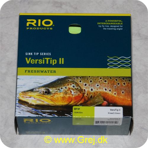 730884200059 - Rio VersiTip || WF9F - Tips F/I/S3/S10 - 10.7m - 21.4g - Farve: Straw/grøn - Linen til den rejsende lystfisker (4 liner i en) - Til enhåndsstang