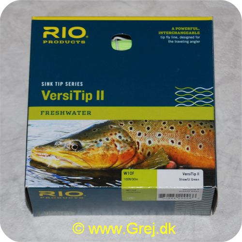 730884200066 - Rio VersiTip || WF10F - Tips F/I/S3/S11 - 10.7m - 24.7g - Farve: Straw/grøn - Linen til den rejsende lystfisker (4 liner i en) - Til enhåndsstang