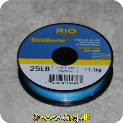 730884204897 - Rio SlickShooter flad monofil skydeline - 34.5 meter - 25 lbs - 11.3kg - blå