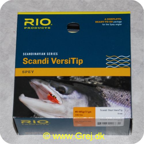 730884206631 - Rio Scandi Short VersiTip Klasse 8 Tips F/I/S3/S6 - 485g/31gm - 10.1m - 31g - Straw Loops i begge ender - RP20663 - tohånds - 4 liner i en