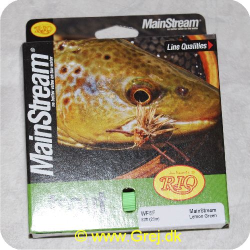 730884207430 - Rio Mainstream trout - Freshwater - Weight Forward 6 Floating - Lemon Green - 25 meter.