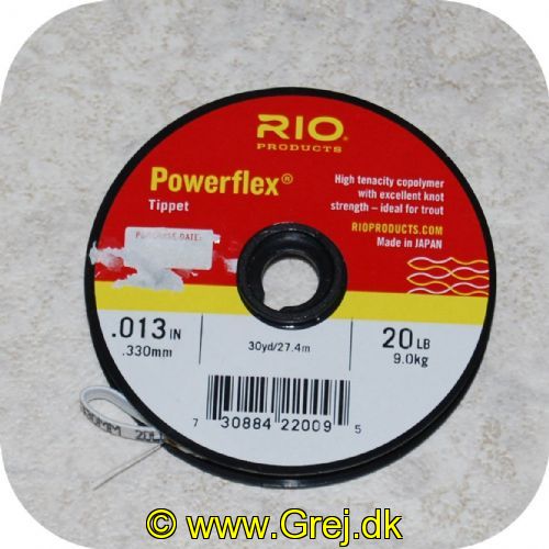 730884220095 - Rio Powerflex forfangsline 0.33mm/9 kg - 27.4 meter