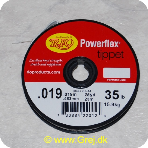 730884220125 - Rio Powerflex tippet forfang - 0.483 mm - 23 meter - 15.9 kg