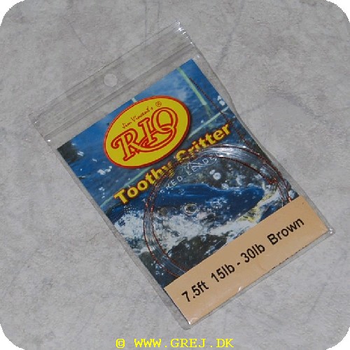 730884243421 - Rio Toothy Critter Tapered Leader - 7,5ft. - 15lb-30lb - Brun