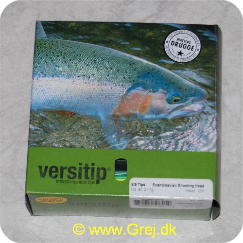 730884506014 - Rio VersiTip Scandinavian Shooting Head 8/9 Floating/intermediate - I/S3/S6/S8 - 12 m - 21.7g - Farve: Gul - Linen til den rejsende lystfisker (4 liner i en) - Enhånds