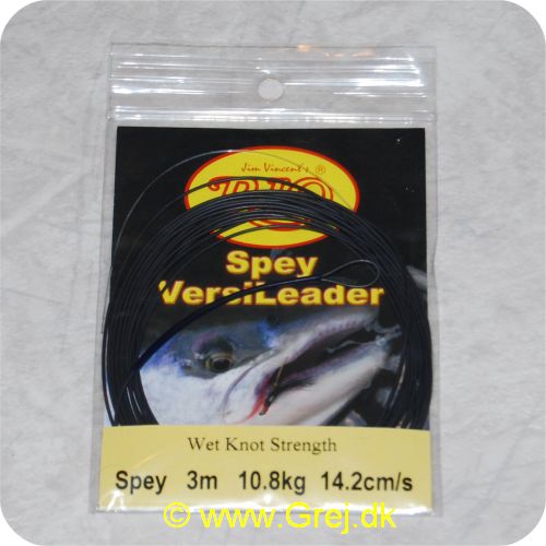 730884510530 - Rio Spey Versi Leaders  - 3m - 10.8 kg - Synkerate: 14,2cm/sekund - Sort -  24lb Core - RP51053