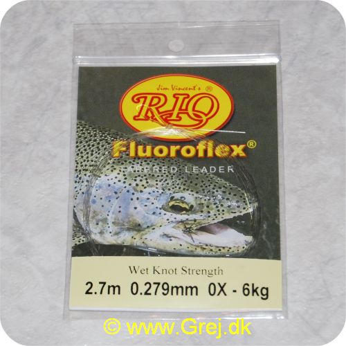 730884510646 - Rio  Fluoroflex Leader - 9 fod - 0,279mm - 0X - 6kg - 2,7m - 100% Fluor Carbon - RP51064