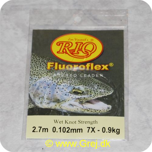730884511803 - Rio  Fluoroflex Leader - 9 fod - 0,102mm - 7X - 0,9kg - 2,7m - 100% Fluor Carbon - RP51180