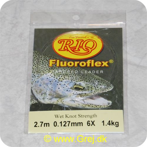 730884511810 - Rio  Fluoroflex Leader - 9 fod - 0,127mm - 6X - 1,4kg - 2,7m - 100% Fluor Carbon - RP51181