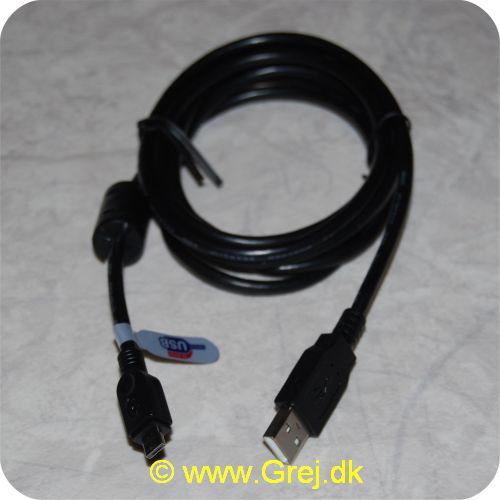 7340004661122 - USB kabel 2.0 på 2m, bemærk det er fra A til micro A