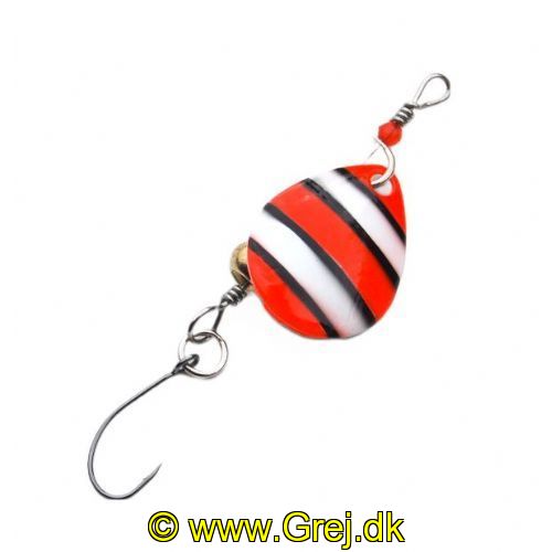 747191998258 - Waterstar - UL-Spinner - 4,5 gram - 4 cm. - Blad: Nemo (Orange/Hvid/Sort)