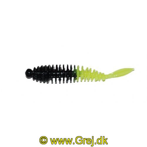 747191999361 - Waterstar - Rubber Baits - Model: Slim Lady - 5,5 cm - 10 stk. - Farve: Gul/Sort - Smag: Banan