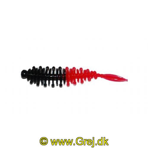 747191999408 - Waterstar - Rubber Baits - Model: Slim Lady - 5,5 cm - 10 stk. - Farve: Rød/Sort - Smag: Banan