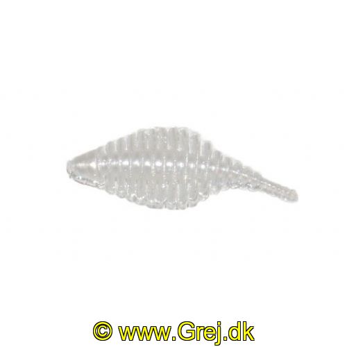 747191999569 - Waterstar - Rubber Baits - Model: Fat Boy junior - 3,5 cm - 10 stk. - Farve: Hvid - Smag: Banan