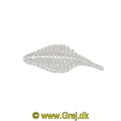 747191999590 - Waterstar - Rubber Baits - Model: Fat Boy junior - 3,5 cm - 10 stk. - Farve: Hvid - Smag: Hvidløg