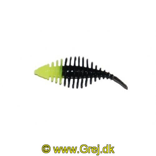 747191999644 - Waterstar - Rubber Baits - Model: Fat Boy junior - 3,5 cm - 10 stk. - Farve: Gul/Sort - Smag: Banan