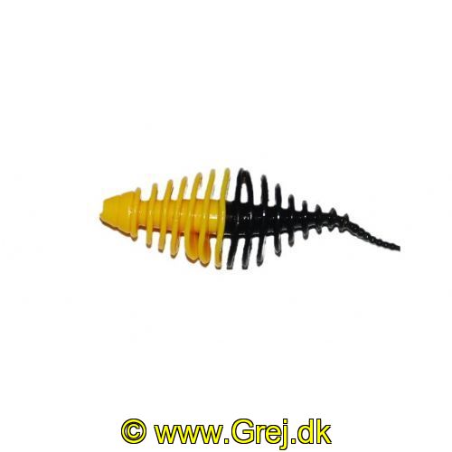 747191999804 - Waterstar - Rubber Baits - Model: Fat Boy - 4,5 cm - 10 stk. - Farve: Orange/Sort - Smag: Banan