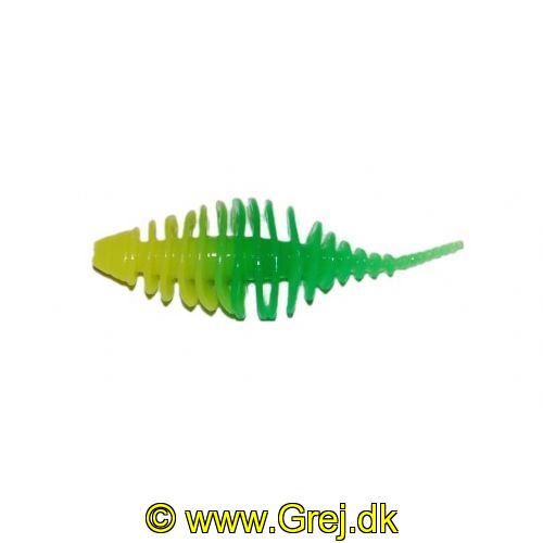 747191999880 - Waterstar - Rubber Baits - Model: Fat Boy - 4,5 cm - 10 stk. - Farve: Gul/Grøn - Smag: Banan