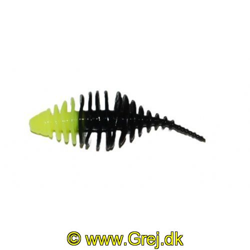 747191999927 - Waterstar - Rubber Baits - Model: Fat Boy - 4,5 cm - 10 stk. - Farve: Gul/Sort - Smag: Banan