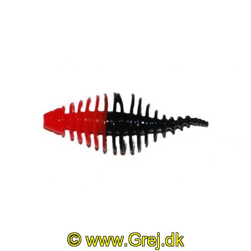 747191999965 - Waterstar - Rubber Baits - Model: Fat Boy - 4,5 cm - 10 stk. - Farve: Rød/Sort - Smag: Banan