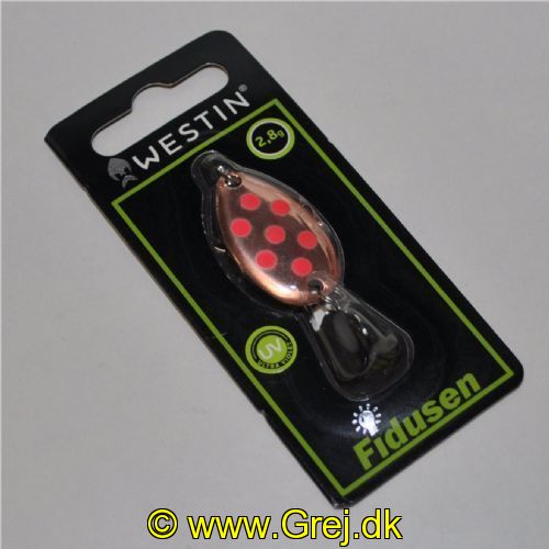 750958747501 - Fidusen - 2,8 gram - Forside: Kobber m/røde prikker - Bagside: Kobber/Rød - Farvenavn: Copper/Red Dots (Metallic)