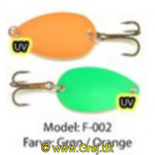 750958747532 - Fidusen - 2,8 gram - Forside: Grøn - Bagside: Orange - Farvenavn: Green/Orange