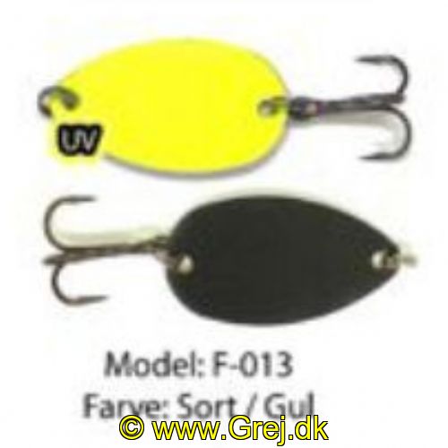 750958747709 - Fidusen - 2,8 gram - Forside: Sort - Bagside: Gul - Farvenavn: Black/Yellow